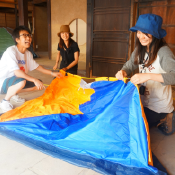 3.テントを張る。 イメージ